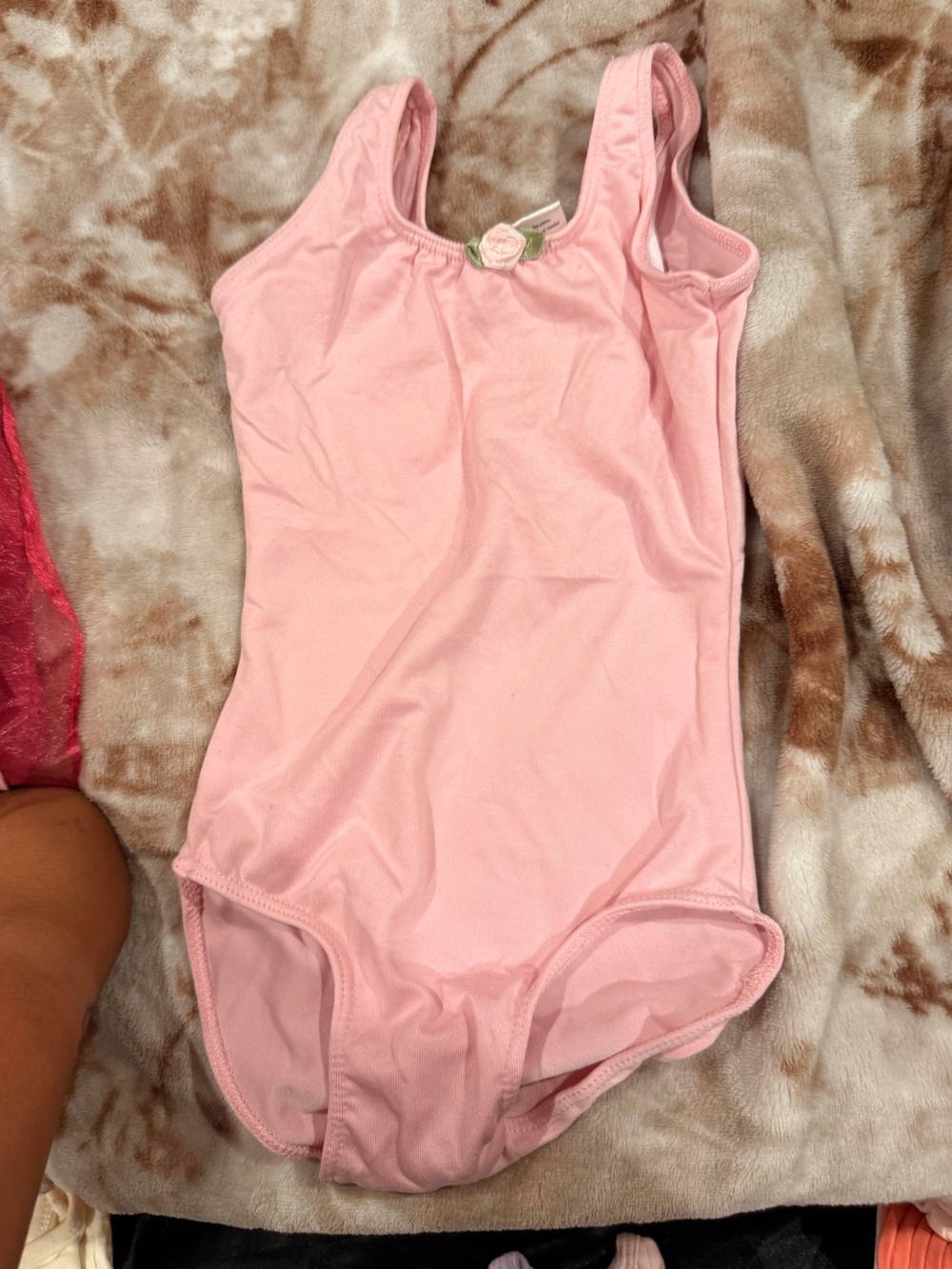 Kids Pink One-Piece Leotard - Classic Tank Style